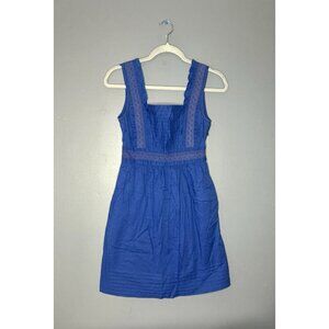 Anthropologie Maeve Coquette Babydoll Square Neck Smocked Milkmaid Mini Dress 2